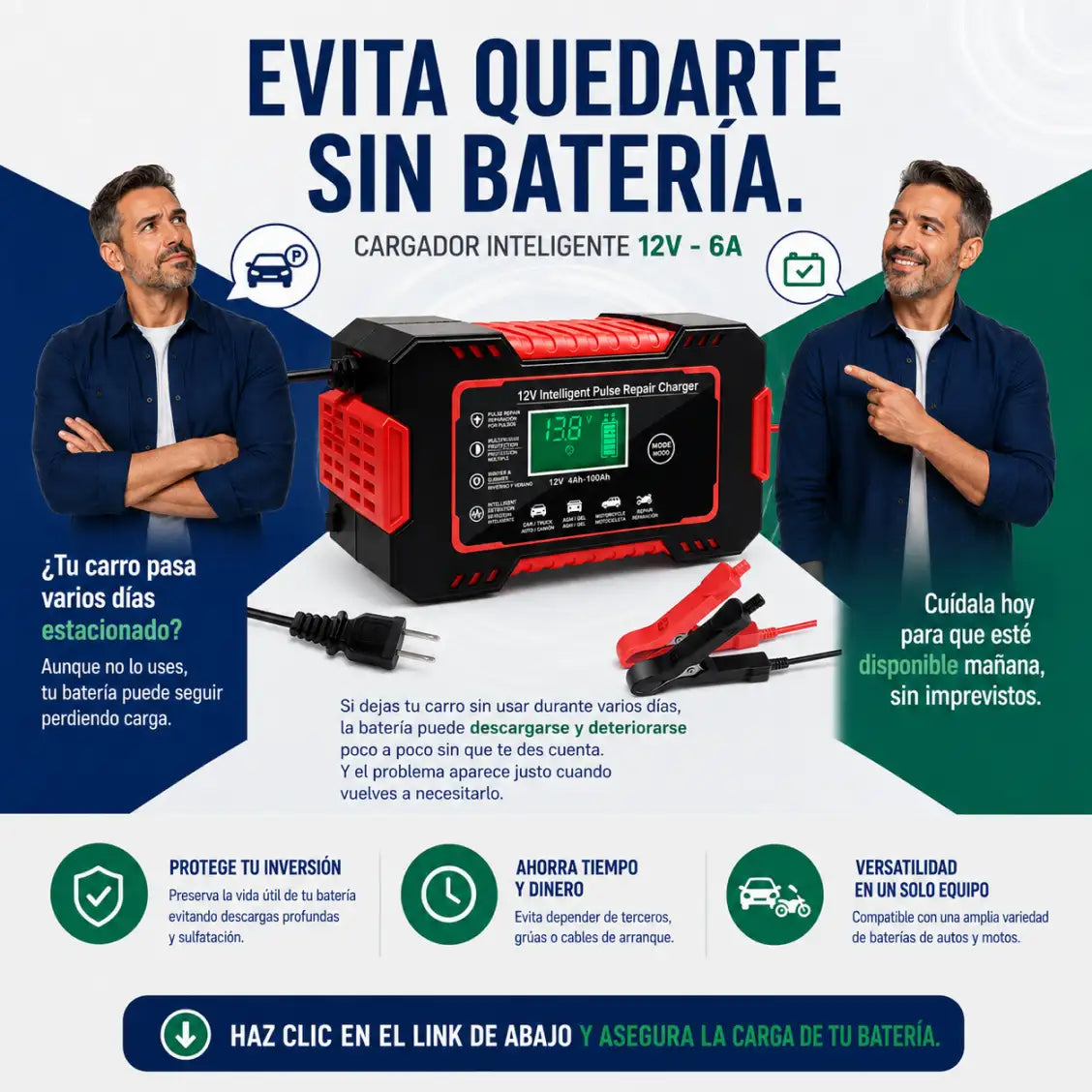 Cargador bateria 12V 6A