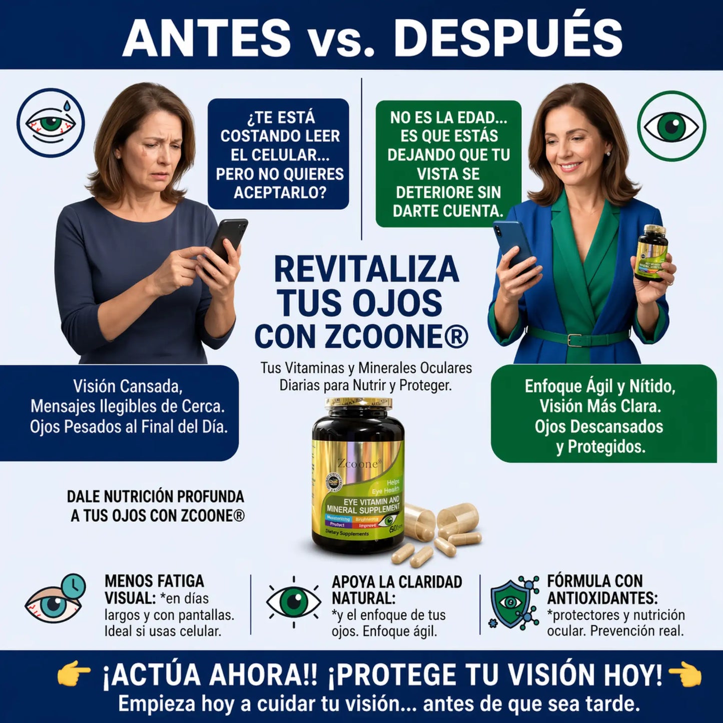 ZOOONE X 90 CAPS Suplemento para ojos