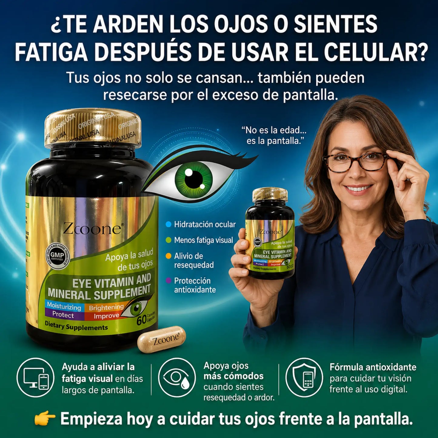 ZOOONE X 90 CAPS Suplemento para ojos
