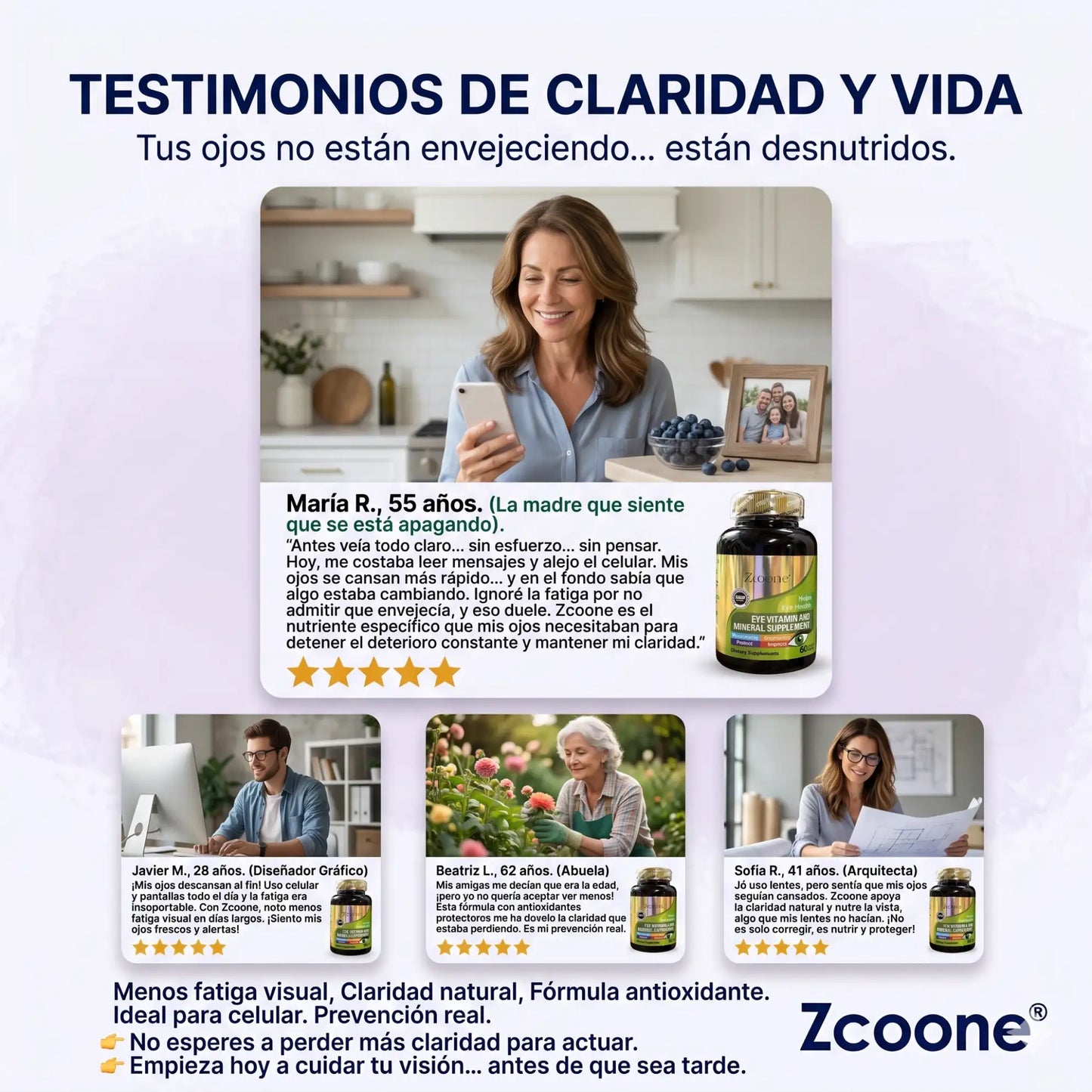 ZOOONE X 90 CAPS Suplemento para ojos
